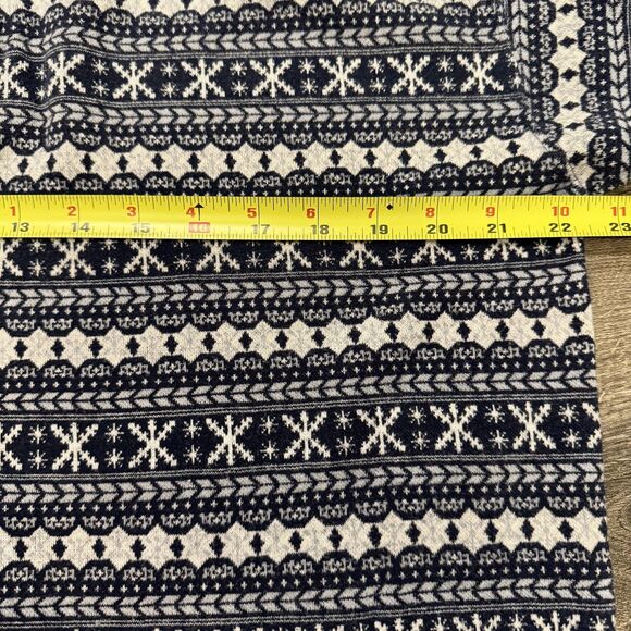 VTG Givenchy Sweater Blue Fair Isle Snowflake Polo Knit Long Sleeve Mens M/L - Picture 5 of 7